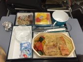 Meal #1 of 2 from my Sri Lankan flight. It was surprisingly very good!